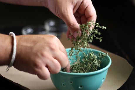 أعشاب مجففة (ريحان وأوريجانو)